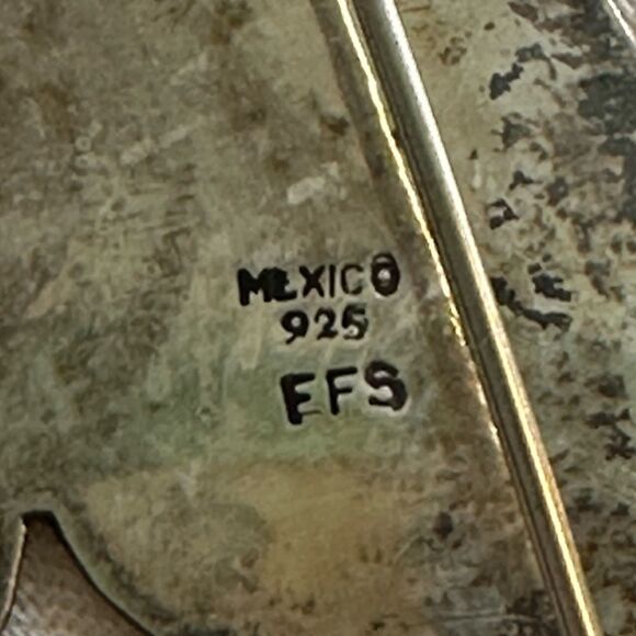 Vintage 925 Silver Mexico Black Enamel Painted Penguin Brooch/Pin - Picture 3 of 5